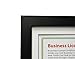 Golden State Art, 5x10 Wood Frame for 4x9 Business License Certificate with White Mat & Table-top Display, Black