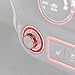 Opar Red Side Mirror & Cigarette Lighter Cover Trim for 2011 - 2015 Jeep JK Wrangler & Unlimited