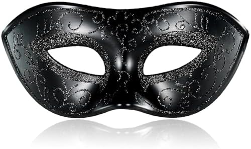 Amazon.com: IDOXE Zorro Black Masquerade Masks Cool Men Fighter