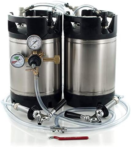 3 Gallon Ball Lock Keg System w/Faucets and Shanks to Build a Kegerator, 2 New AIH Kegs #7