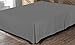 Utopia Bedding Twin Bed Skirt - Soft Quadruple Pleated Ruffle - Easy Fit with 15 Inch Tailored Drop - Hotel Quality, Shrinkage and Fade Resistant (Twin, Grey)