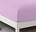 CC&DD HOME FASHION SFS Velvety Brushed Microfiber Fitted Sheet Queen Lavender