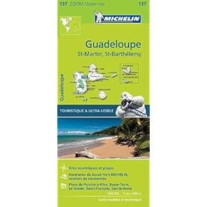 GUADELOUPE 11137 CARTE ZOOM MICHELIN KAART: Map Landkaart – Gevouwen Kaart, 16 oktober 2017