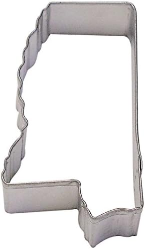 R&M Mississippi State Cookie Cutter - 3.5 Inch - Stainless Steel - 2 Pack