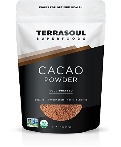 Terrasoul superfoods organic cacao powder, 4 ounces