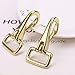 Monrocco 2Pc Lobster Claw Clasp Solid Brass Lobster Snap Lanyard Hook Lobster Claw Clasp Ring for Straps Bags