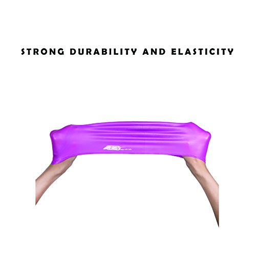 Wigoo Long Hair Swim Cap 2 Pack, 2019 Thicker Design, Waterproof Silicone Swimming Cap for Adult Woman and Men(Black+Pink) - Thumbnail 2