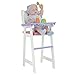 Olivia's Little World - Polka Dots Princess Baby Doll High Chair - Grey