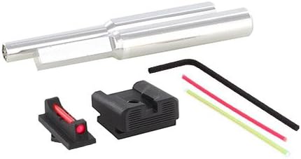 Dawson Precision Walther PPQ/P99 Fixed Charger Sight Set - Black Rear &amp; Fiber Optic Front
