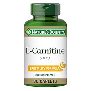 Nature’s Bounty L-Carnitine 500 mg Caplets – Pack of 30