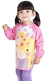Happy Cherry Children Kids Waterproof Eat and Play Smock Arts Craft Painting Apron Bib