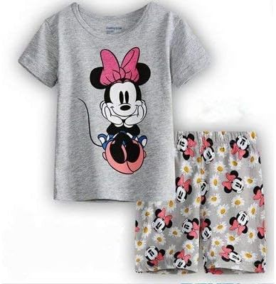 Amazon K S Shop M 女の子 男の子 パジャマ キッズ ジュニア プリントパジャマ ミニー 半袖 短パン 217 並行輸入品 パジャマ 通販