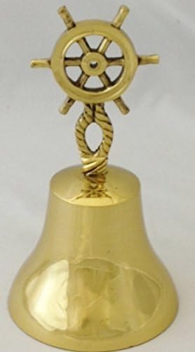 Nautical Ship's Wheel Brass Bell