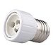 Onite 71-E27GU10P10-WT 10 PCS E26 E27 Edison Screw to GU10 Bayonet Base Adapter Lamp Socket, White