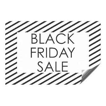 Amazon Com Cgsignlab Black Friday Sale Stripes White Heavy