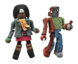 Diamond Select Toys Walking Dead Minimates Series 2: Michonne and One-Eye Zombie, 2-Pack