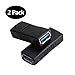 Oxsubor SuperSpeed USB 3.0 Coupler Adapter Type A Female to Female Bridge Extension Connector (2PCS)