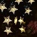 Windpnn Solar String Lights Outdoor, Solar Powered Star Lights, 30ft 50LED 8 Modes Waterproof Christmas String Lights for Gardens Patio Landscape Xmas Tree Decorations(Warm White)