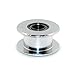 BIQU GT2 5mm Bore Aluminum Toothless Timing Belt Idler Pulley for 3D Printer 6mm Width Timing Belt (Pack of 5pcs)