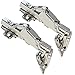 Gobrico Concealed Kitchen Cabinet Door Hinges 165 Degree Soft Closing Frameless Mounting Full Overlay--2 Pieces(1Pair)