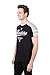 Ultra Game Men's NFL Varsity Stripe Short Sleeve Tee Shirt, Oakland Raiders, Black, Large