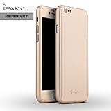 iPhone 6/6S Plus Case, Ipaky Ultra Thin Exact-Fit Premium Matte Finish Dual Layer Hard Case for iPhone 6 Plus with Tempered Glass Screen Protector for iPhone 6/6S Plus 5.5 (Gold)