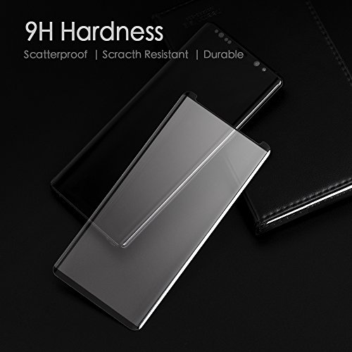 2 Pack HD Galaxy Note 9 Screen Protector,Tempered Glass for Galaxy Note 9 [3D Full Edge Covered] [9H Hardness] [Anti-Dirty] Case Friendly Glass Protector for Samsung Galaxy Note 9 - Thumbnail 3
