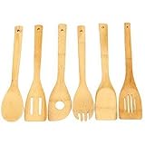 BoxOffice Top Selling Natural Health Bamboo Cooking Utensil Slotted Spoon Spatula Holder Kitchen Tools Wok Shovels Supplies
