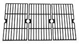 Hongso PCA593 Matte Cast Iron Cooking Grid Replacement For Uniflame GBC1059WB, Uniflame GBC1059WE-C, Backyard Grill BY12-084-029-98 And Other Gas Grill Models, Set Of 3