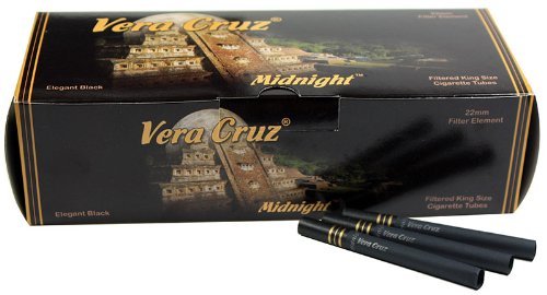 vera cruz nocturne cigarette tubes Vera Cruz Midnight King Size Cigarette Tubes (200ct Guatemala