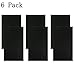 Autrix 6 Pack Leather Repair Patch Leather Adhesive Patches for First-aid for Sofas Couch Car Seats Handbags Jackets, 6 by 10 inch (Black)