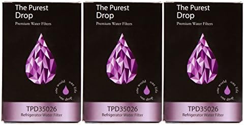 3 Pack The Purest Drop: GE MWF Compatible Refrigerator Water Filter – WQA Gold Seal – GE, Kenmore, Hotpoint