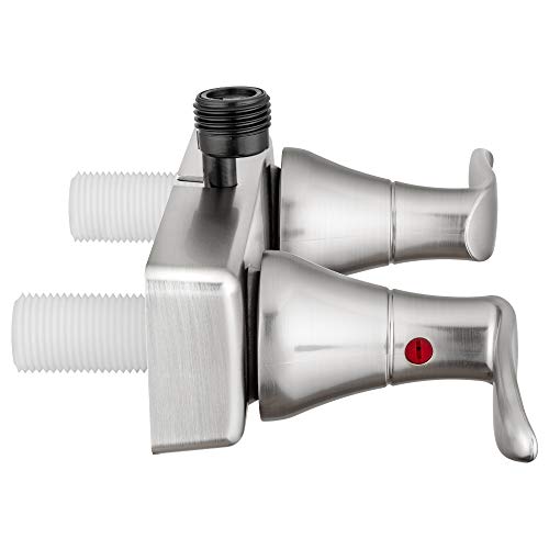 Dura Faucet Elegant RV Shower Valve Diverter Faucet - Brushed Satin Nickel - for Motorhomes, 5th Wheels, Trailers, and Campers - New 2019 Model - Thumbnail 3