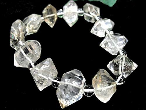 1点物キラキラ 透明度バツグン ダイヤモンドの名前が付く水晶usaニューヨーク州ハーキマー地区産天然石ブレスレット ハーキマーダイヤモンド 両頭水晶 ダブルポイントクリスタル 約18 25 10 15mm 1個 Vivalab It