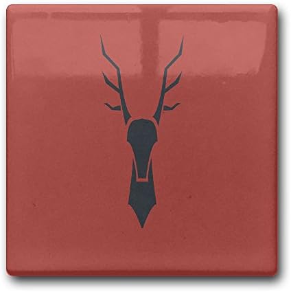 Linpark Reindeer Square Drink Coaster Holder Cup Mats Ceramics 11cm