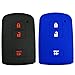 Coolbestda 2Pcs Silicone Smart Key Fob Cover Case Pouch Protector Keyless Jacket Remote Control Holder for 2017 2018 2019 2020 2021 Toyota Tacoma Land Cruise Prius V