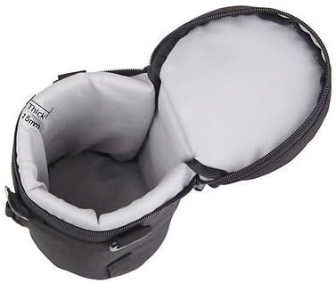 Waterproof DSLR SLR Camera Lens Bag Padded Pouch Case For 50mm Canon Sony Nikon