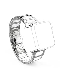 Cerámica reloj de correa, Sowell metal con pulsera de cerámica correa reemplazo para iWatch