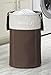 Whitmor Easycare Round Laundry Hamper Java