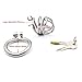 Happygo Ergonomic Design Male Chastity Device, Stealth Convenient Virginity Lock, Hypoallergenic Stainless Steel Cock Cage, Penis Ring M Size Chastity Belt Adult Game Sex Toy (1.77 inch/ 4.5cm)