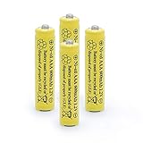 QBLPOWER 1.2v AAA NiCd 600mAh Triple A Rechargeable Battery Cell for Outdoor Solar Lights Garden Lamp (4 Pack AAA)
