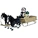 THE QUEEN'S TREASURES 18 Inch Doll Furniture & Accessories, Little House on The Prairie Covered Wagon & Sleigh Conversion Kit! Fits 2 Dolls & 2 Horses. Compatible for Use with American Girl Dolls