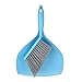 Mini Dustpan and Brush Set - Etable Stylish Sweeping Equipment with Ergonomic Handle for Easy Sofa, Desk, Car Trunk & Seats, Pet House Cleaning - Durable Non-Scratch Angled Bristles for Corners(Blue)