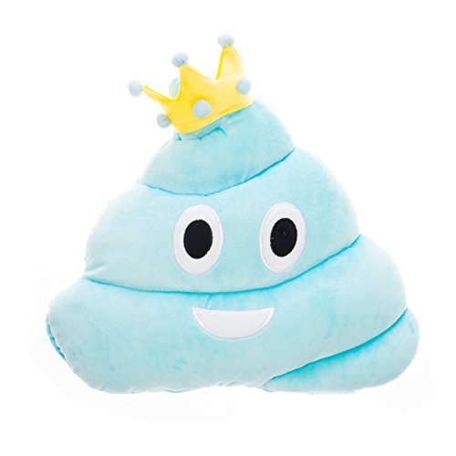Emojicon Princess Poop Pillow (Blue)