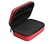 Protective Case for Kidcia, EACHINE E55, FQ777 FQ17W, Hobbylane Altitude Hold Folding Drone, RC Quadcopter Drone with FPV Camera and Live Video, DIY Foam Blocks (Red with Black Zip)