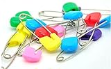 Two Size 14 Pcs Pins Baby Child Infant Kids Plastic Head Cloth Diaper Nappy Pins Safety Hold Clip Locking Cloth