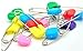 Two Size 14 Pcs Pins Baby Child Infant Kids Plastic Head Cloth Diaper Nappy Pins Safety Hold Clip Locking Cloth
