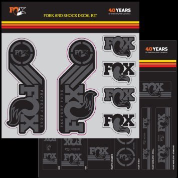 FOX Decal 2015 AM Heritage, Fork and Shock Kit, Stealth Black