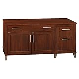 Bush Furniture Somerset 60W Computer Credenza in Hansen Cherry