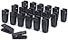 Black Huggable Hangers Finger Clips Huggable Ultra Slim Line Finger Clips Set of 20